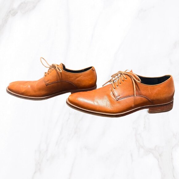 Cole‎ Haan Men\'s Burnished Tan Leather Oxfords, Size 8.5 main image 5